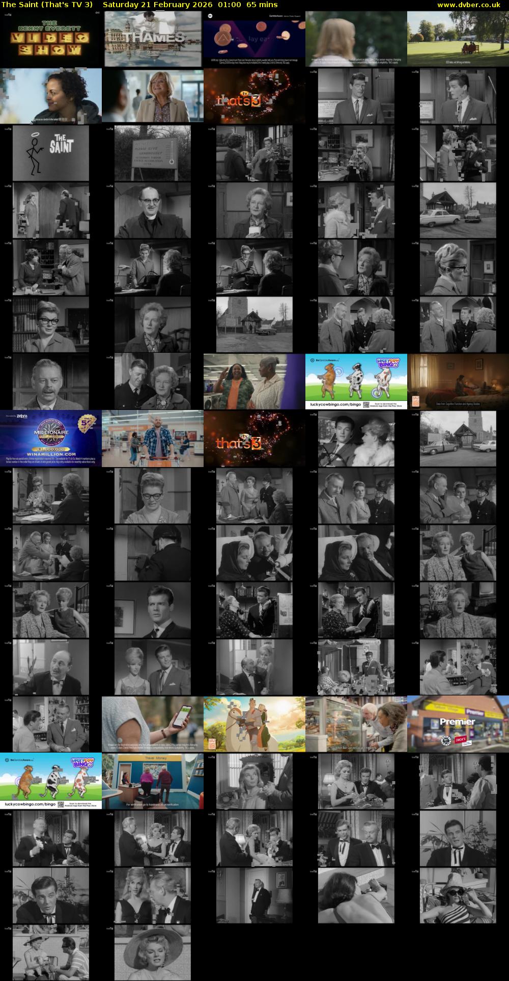 The Saint (That's TV 3) Saturday 21 February 2026 01:00 - 02:05