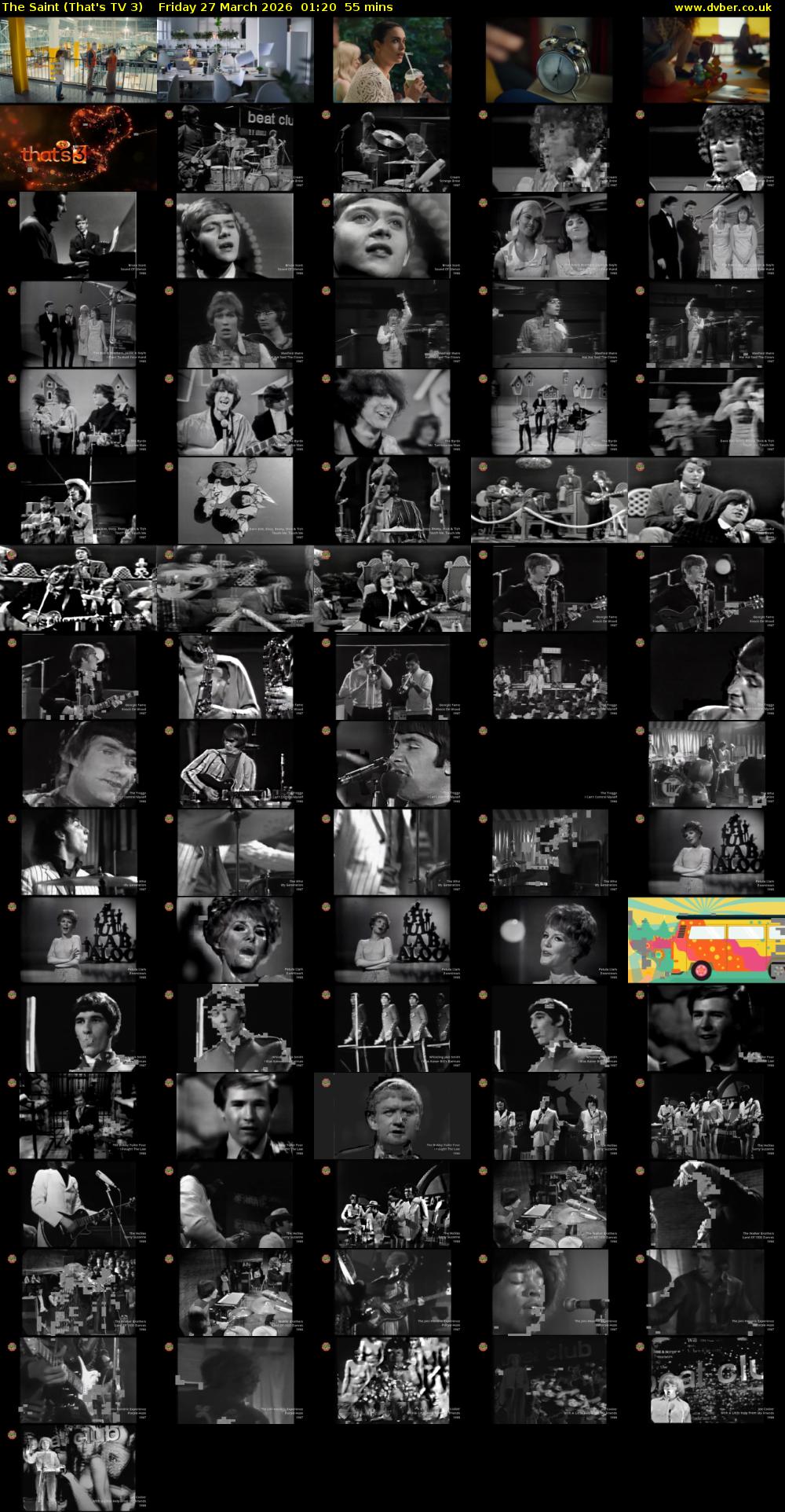 The Saint (That's TV 3) Friday 27 March 2026 01:20 - 02:15