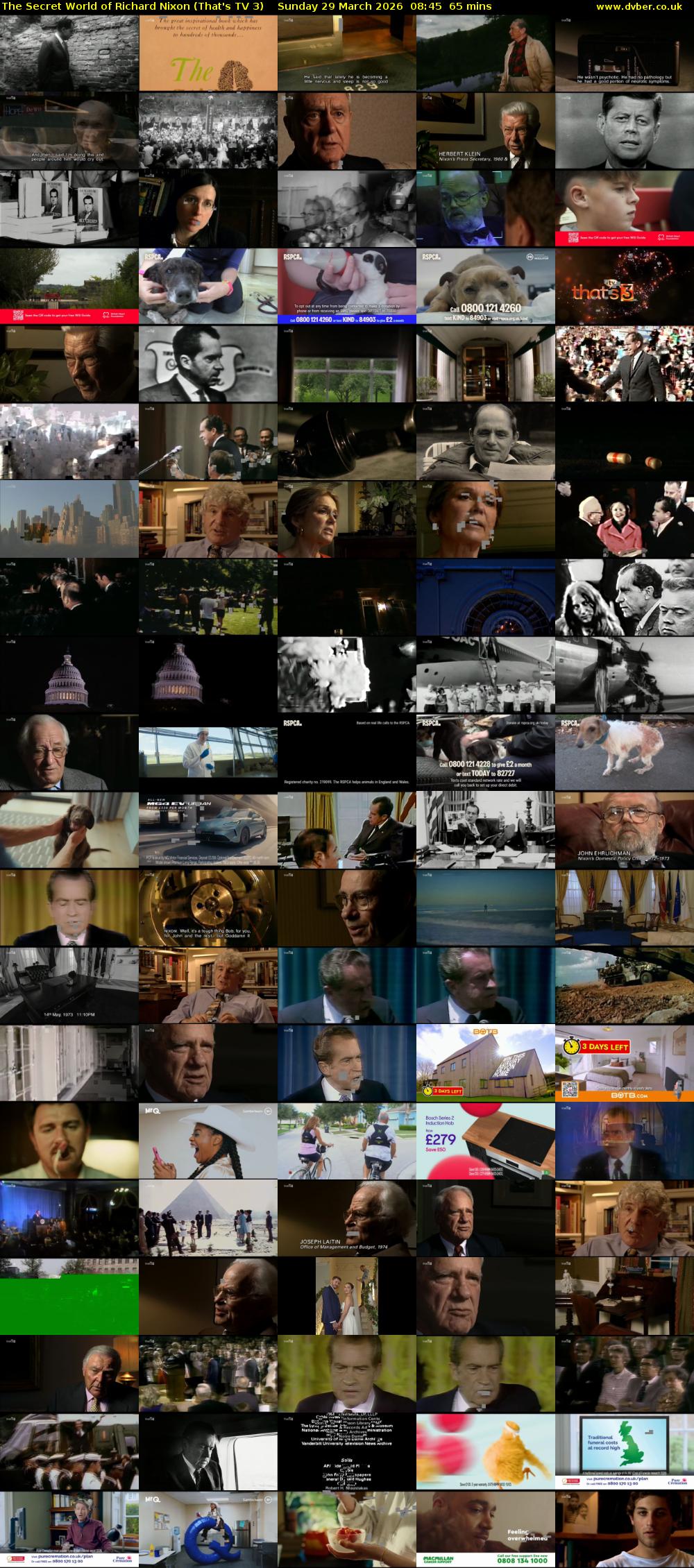 The Secret World of Richard Nixon (That's TV 3) Sunday 29 March 2026 08:45 - 09:50