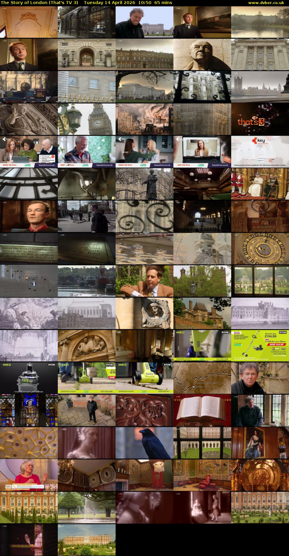 The Story of London (That's TV 3) Tuesday 14 April 2026 10:50 - 11:55