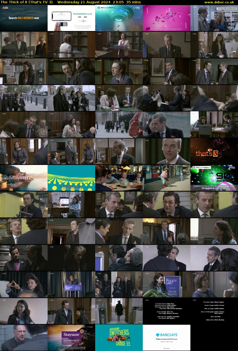 The Thick of It (That's TV 3) Wednesday 21 August 2024 23:05 - 23:40