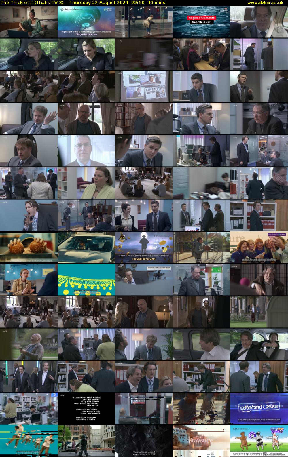 The Thick of It (That's TV 3) Thursday 22 August 2024 22:50 - 23:30
