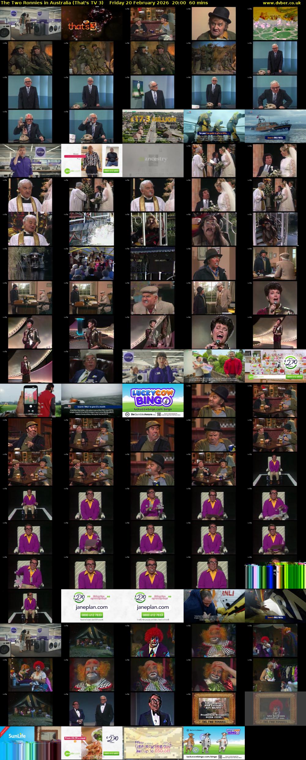 The Two Ronnies in Australia (That's TV 3) Friday 20 February 2026 20:00 - 21:00