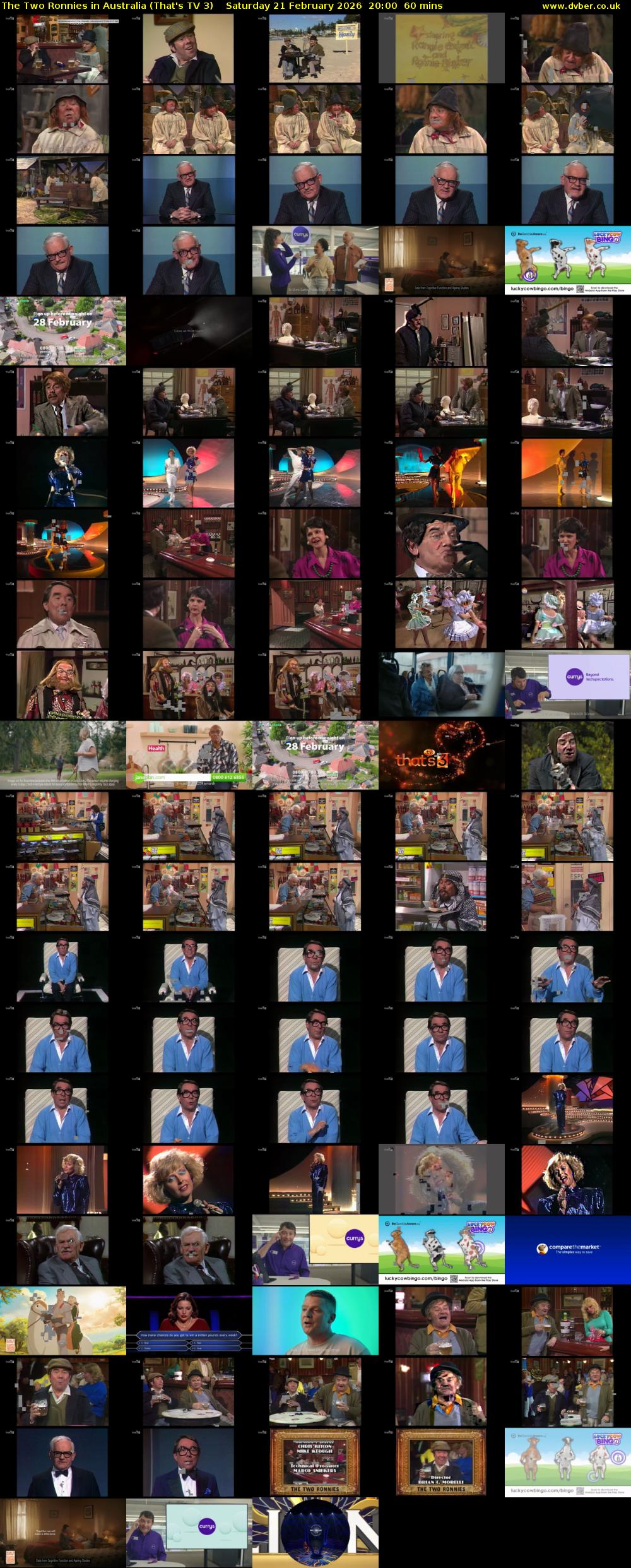 The Two Ronnies in Australia (That's TV 3) Saturday 21 February 2026 20:00 - 21:00