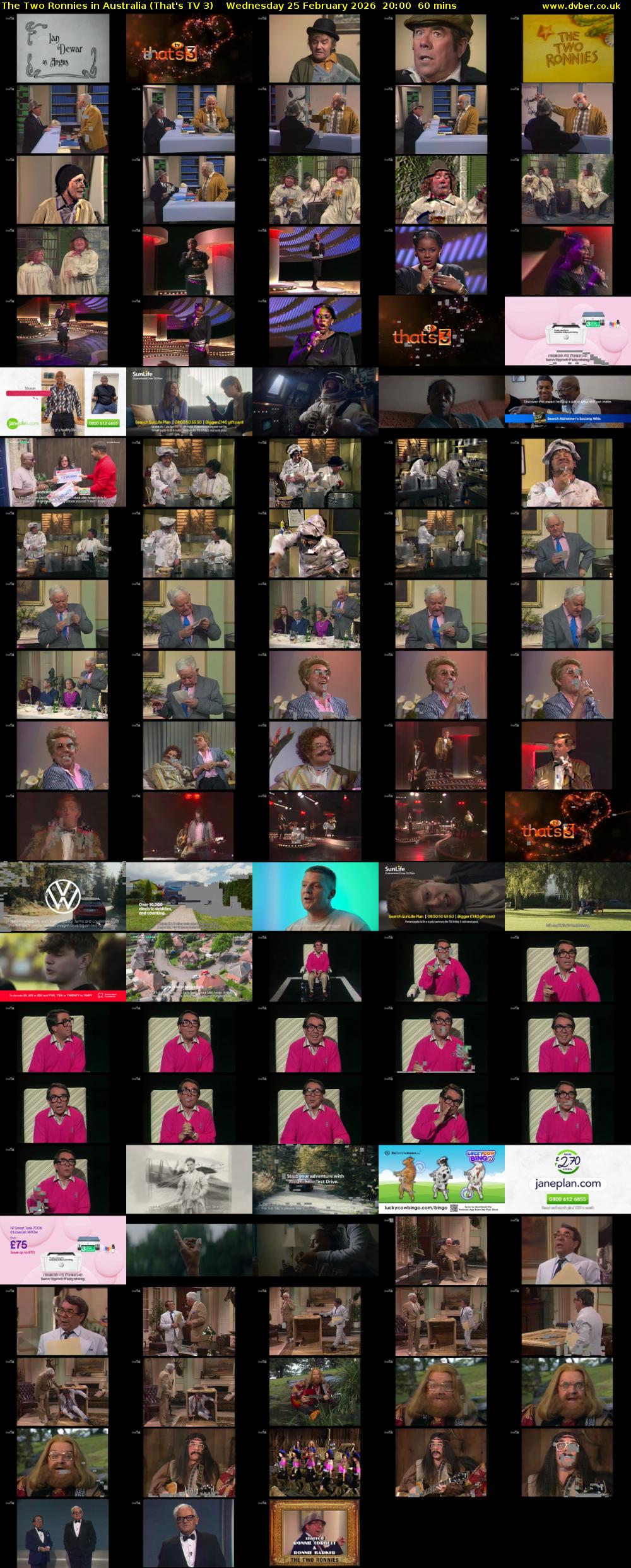 The Two Ronnies in Australia (That's TV 3) Wednesday 25 February 2026 20:00 - 21:00