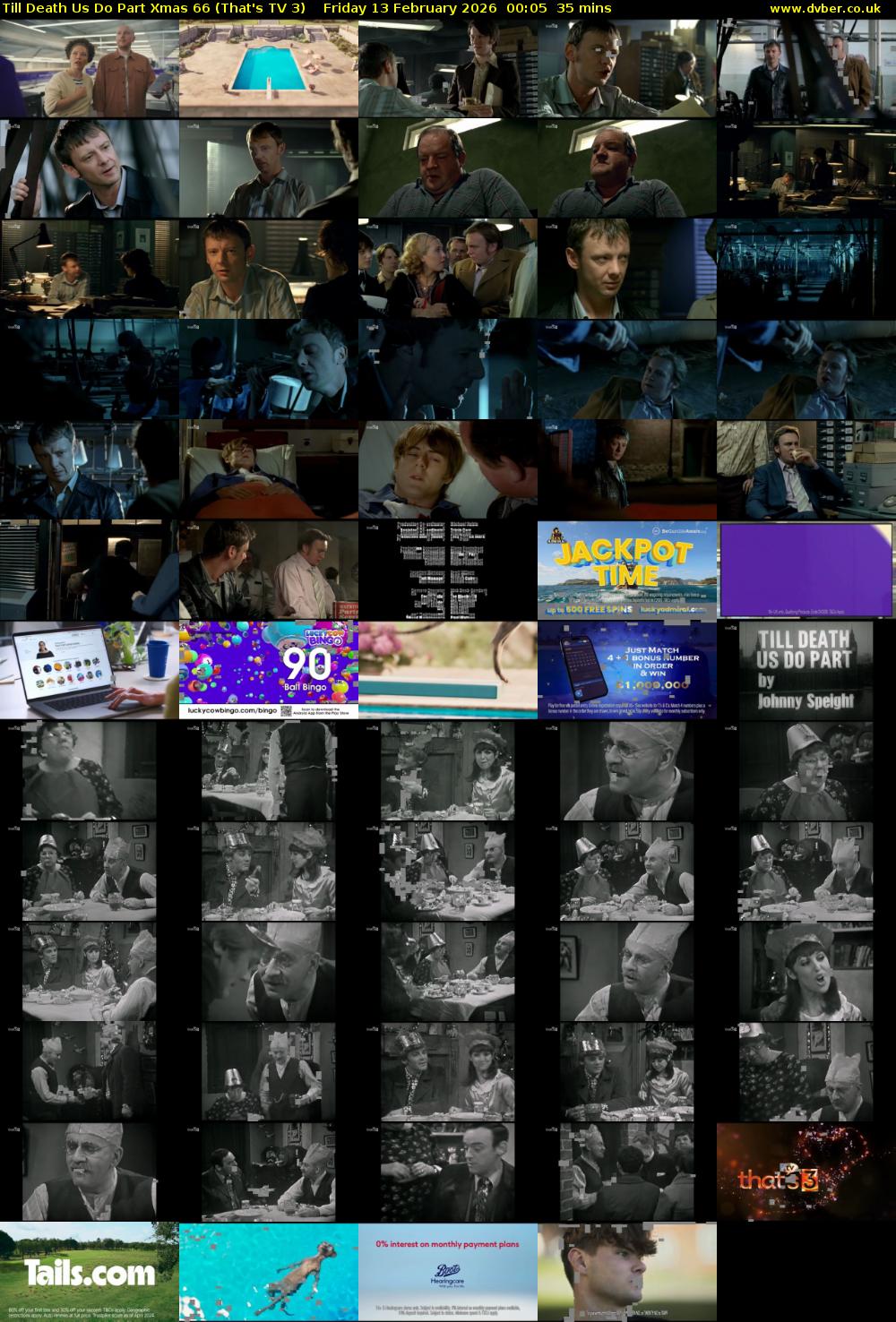 Till Death Us Do Part Xmas 66 (That's TV 3) Friday 13 February 2026 00:05 - 00:40