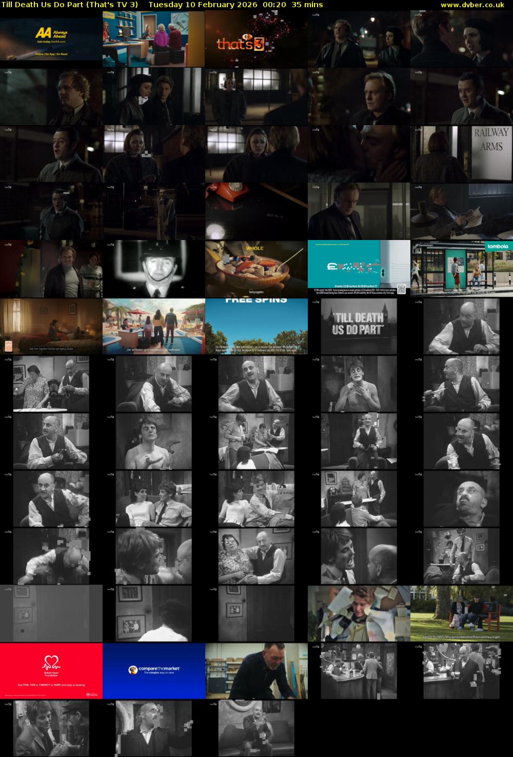 Till Death Us Do Part (That's TV 3) Tuesday 10 February 2026 00:20 - 00:55