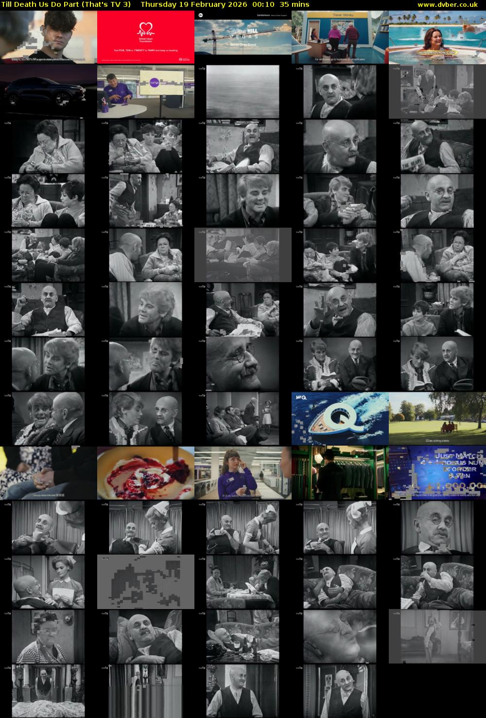 Till Death Us Do Part (That's TV 3) Thursday 19 February 2026 00:10 - 00:45