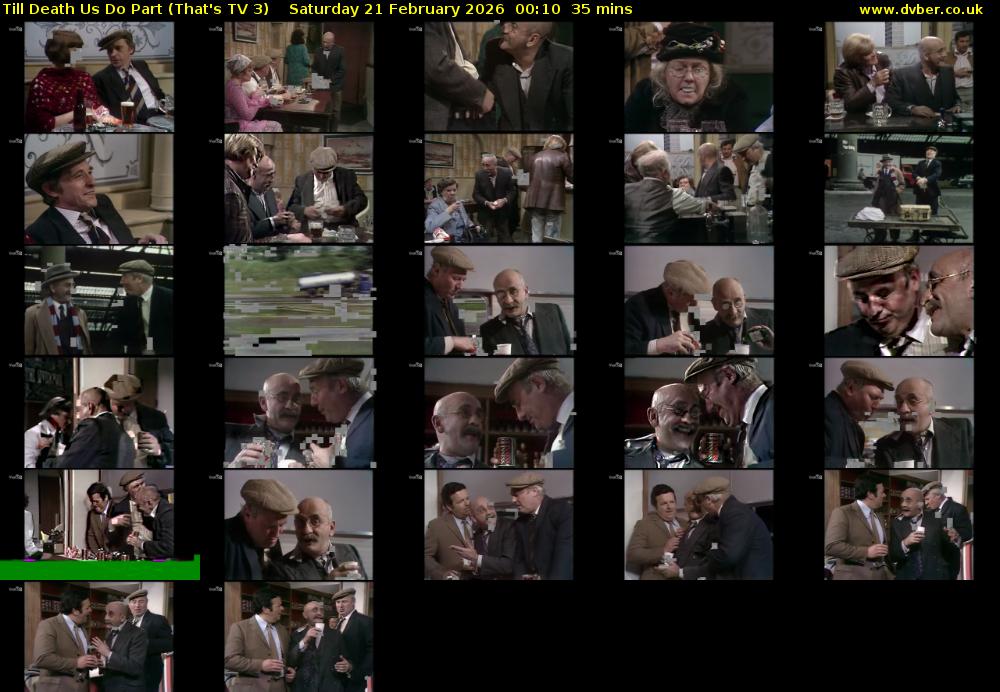 Till Death Us Do Part (That's TV 3) Saturday 21 February 2026 00:10 - 00:45