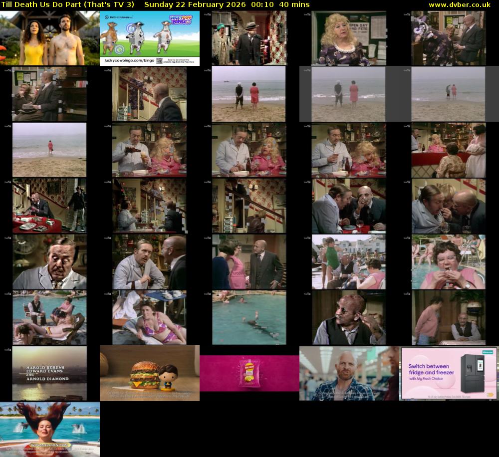 Till Death Us Do Part (That's TV 3) Sunday 22 February 2026 00:10 - 00:50