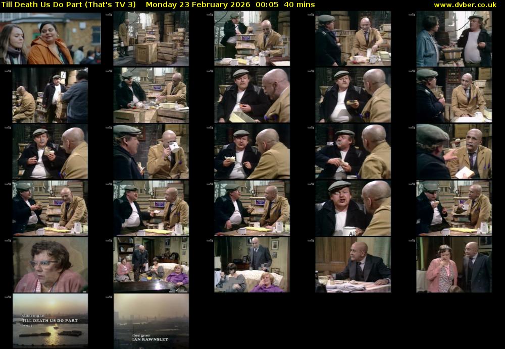 Till Death Us Do Part (That's TV 3) Monday 23 February 2026 00:05 - 00:45