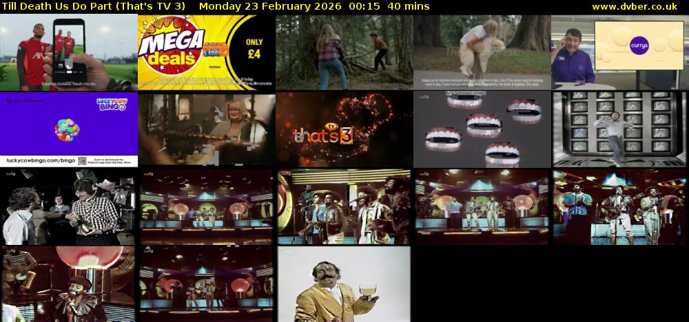 Till Death Us Do Part (That's TV 3) Monday 23 February 2026 00:15 - 00:55