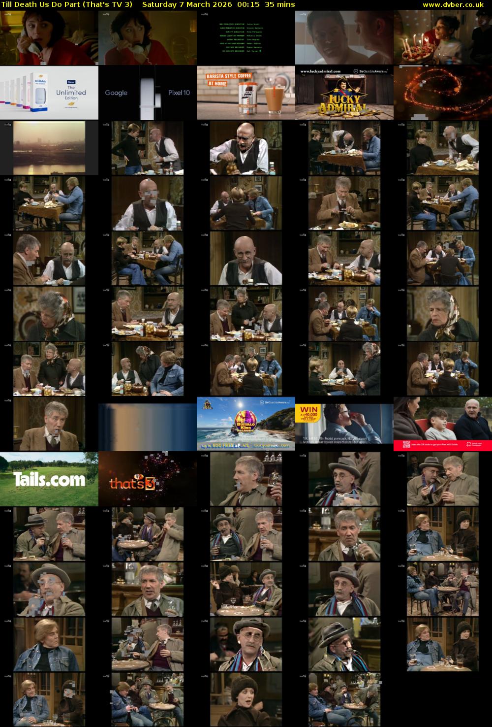 Till Death Us Do Part (That's TV 3) Saturday 7 March 2026 00:15 - 00:50
