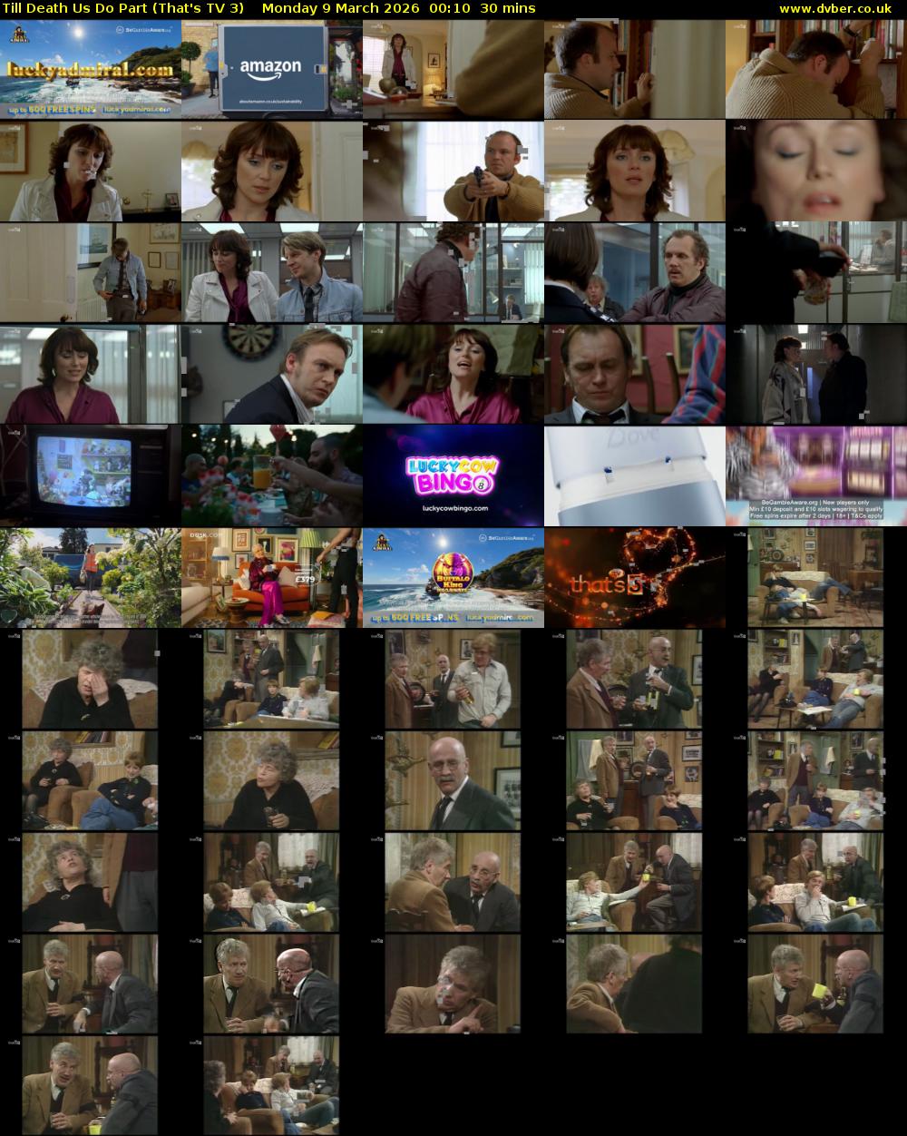 Till Death Us Do Part (That's TV 3) Monday 9 March 2026 00:10 - 00:40