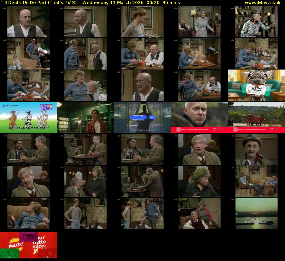 Till Death Us Do Part (That's TV 3) Wednesday 11 March 2026 00:20 - 00:55