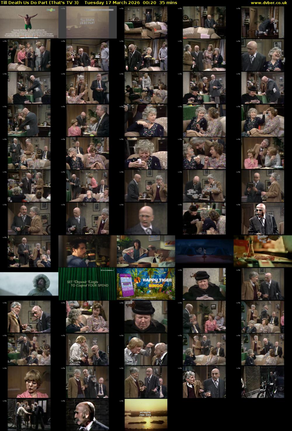 Till Death Us Do Part (That's TV 3) Tuesday 17 March 2026 00:20 - 00:55