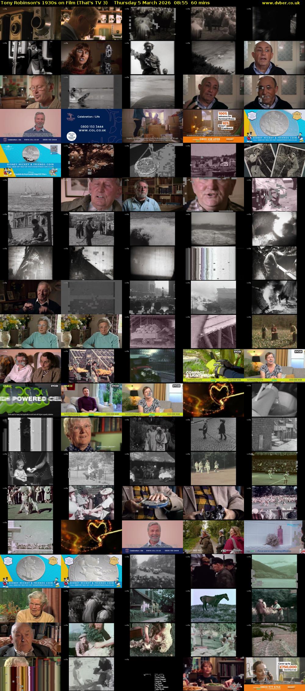 Tony Robinson's 1930s on Film (That's TV 3) Thursday 5 March 2026 08:55 - 09:55