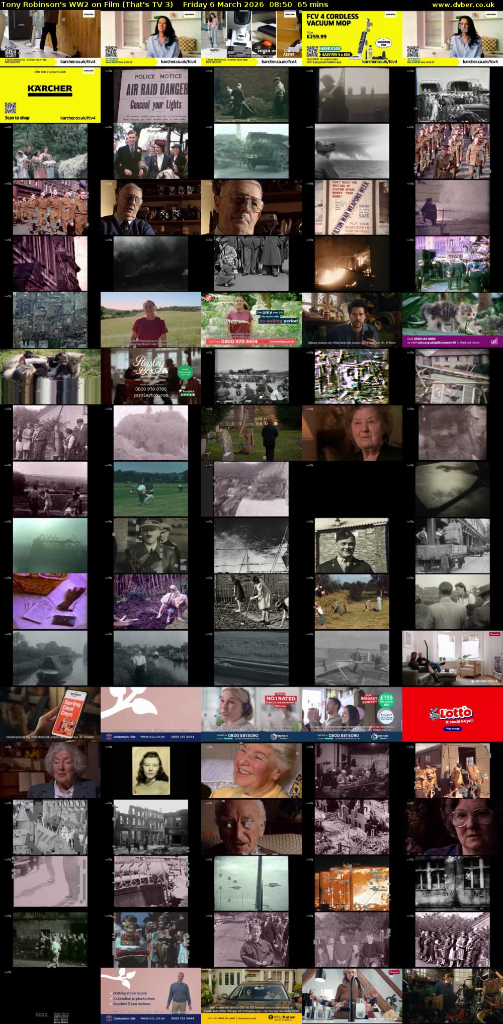 Tony Robinson's WW2 on Film (That's TV 3) Friday 6 March 2026 08:50 - 09:55