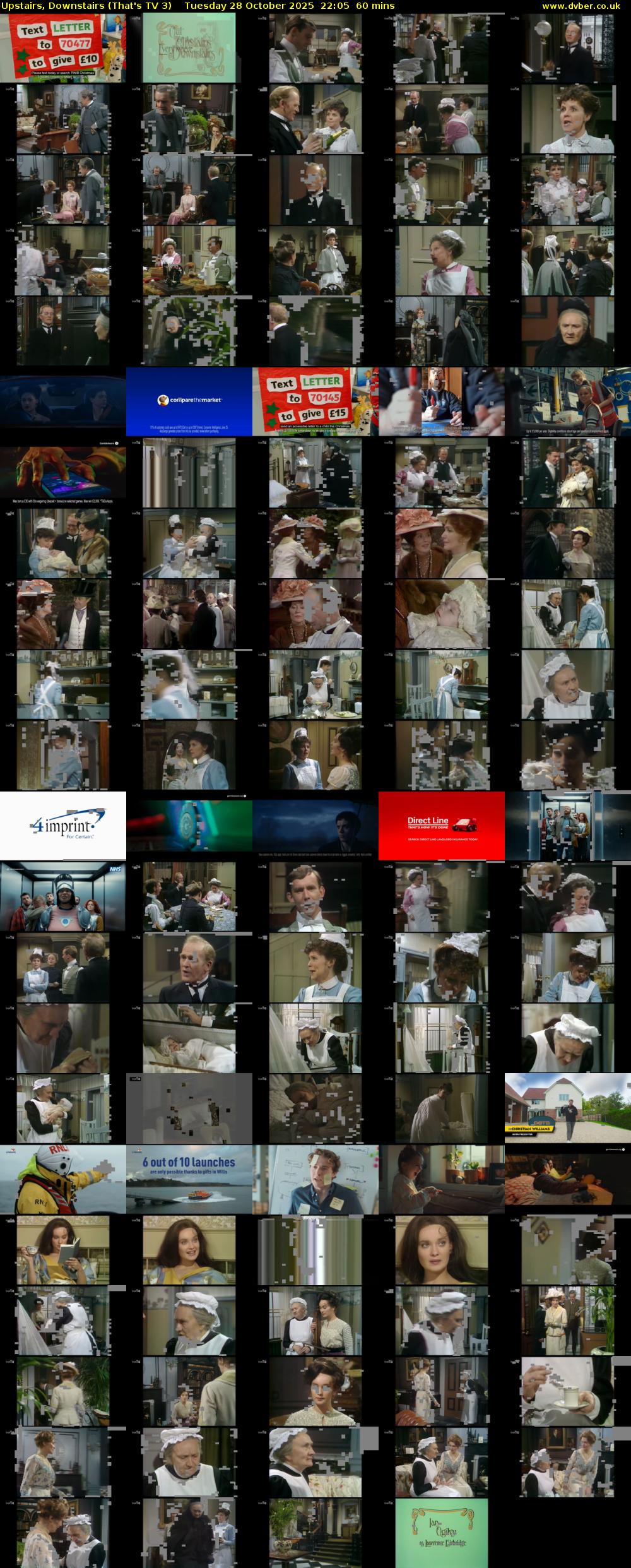 Upstairs, Downstairs (That's TV 3) Tuesday 28 October 2025 22:05 - 23:05