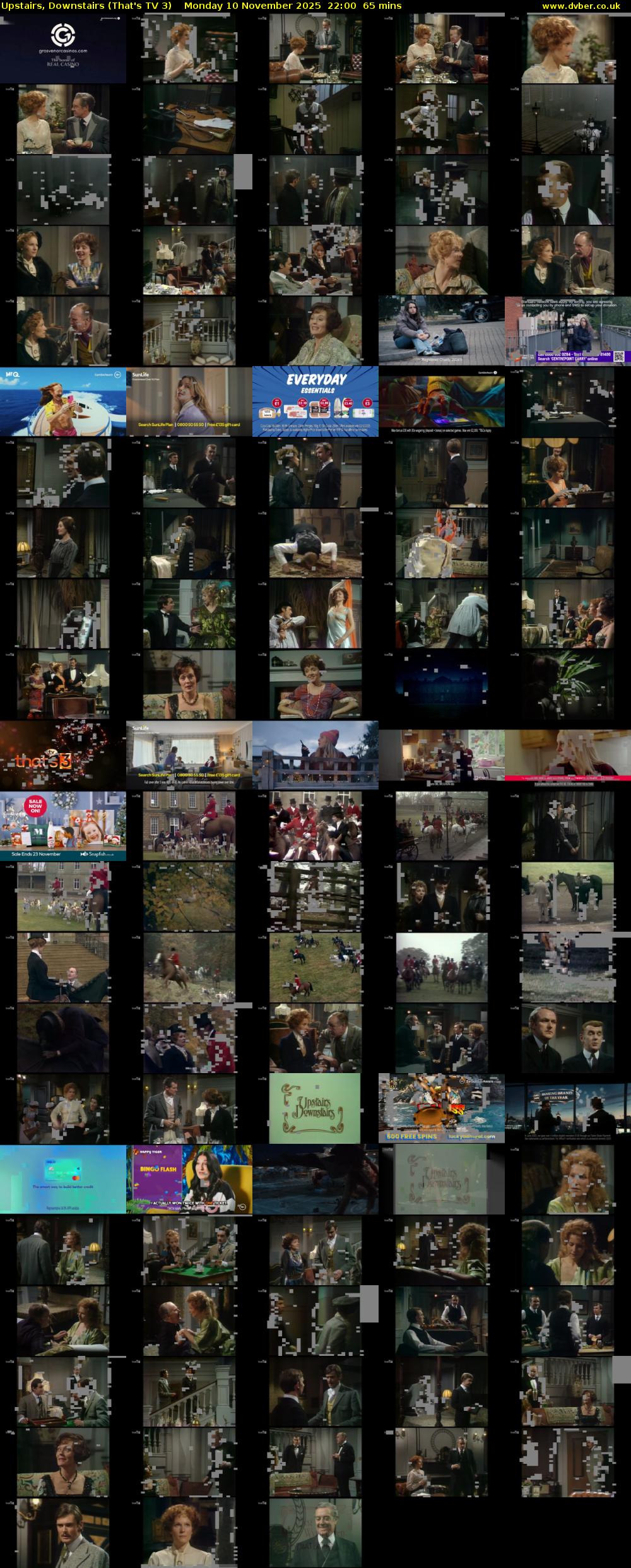 Upstairs, Downstairs (That's TV 3) Monday 10 November 2025 22:00 - 23:05