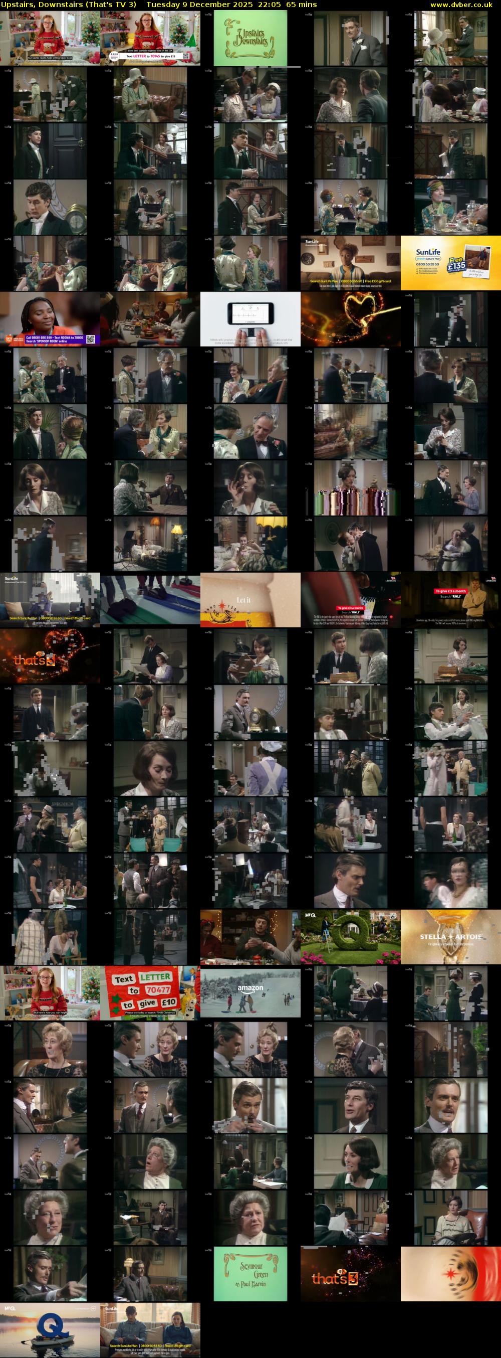 Upstairs, Downstairs (That's TV 3) Tuesday 9 December 2025 22:05 - 23:10