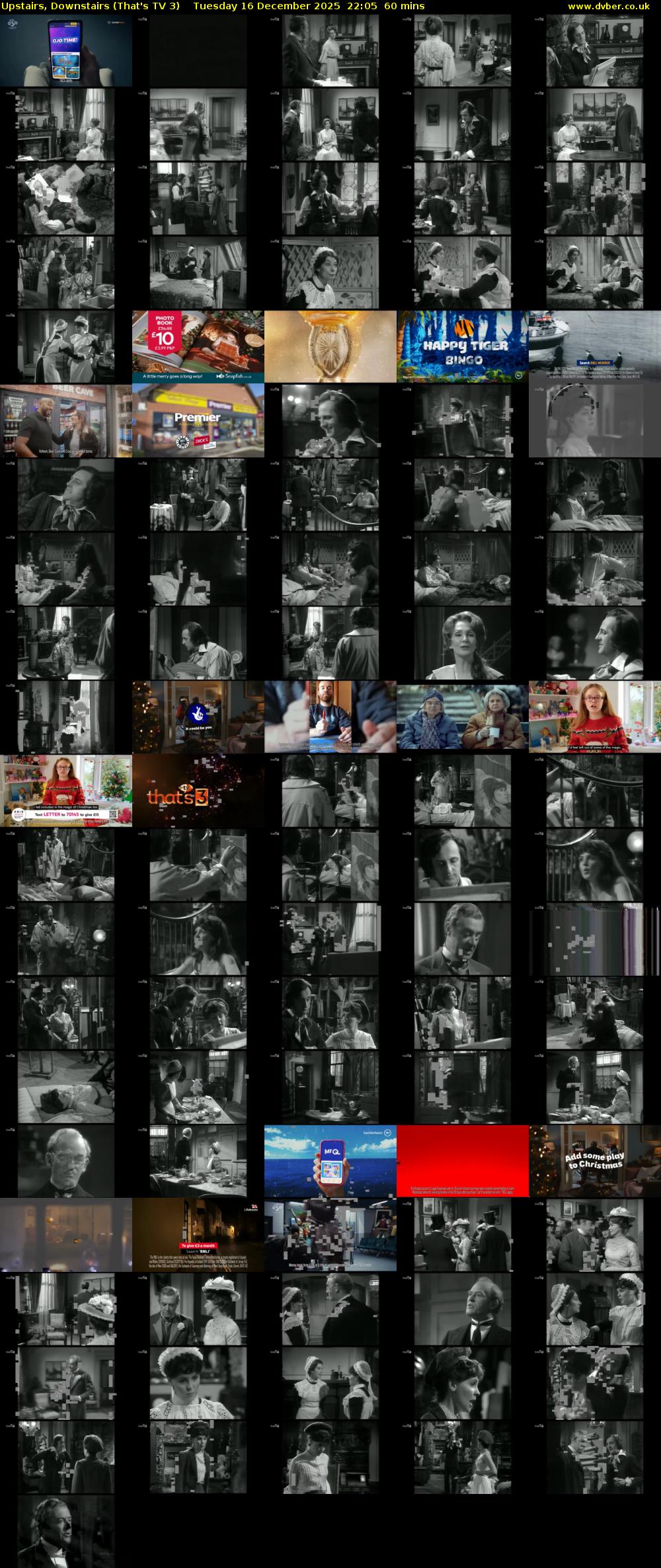 Upstairs, Downstairs (That's TV 3) Tuesday 16 December 2025 22:05 - 23:05