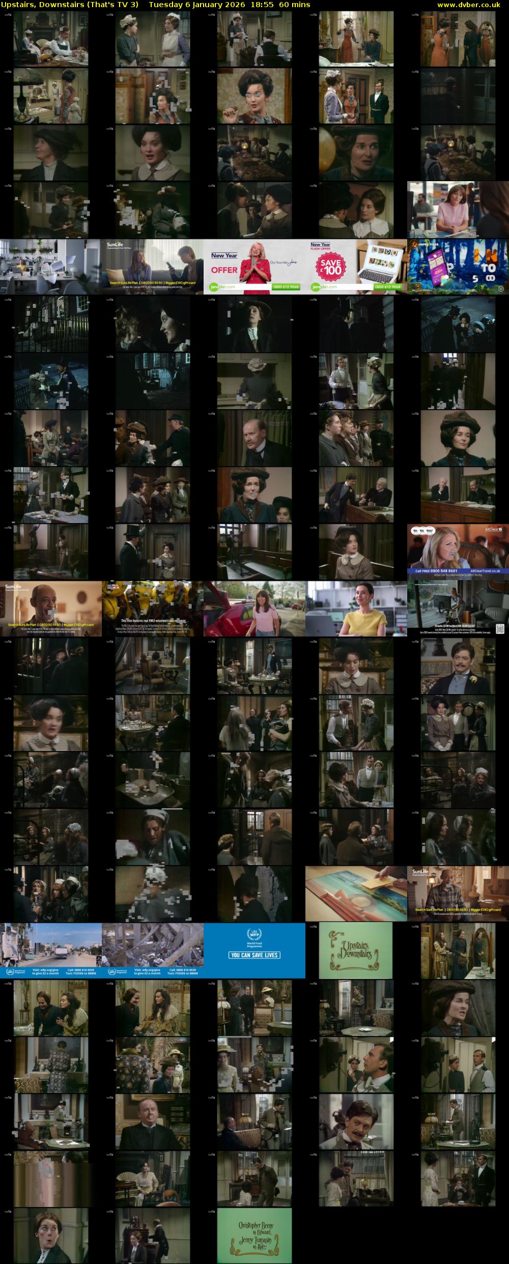 Upstairs, Downstairs (That's TV 3) Tuesday 6 January 2026 18:55 - 19:55