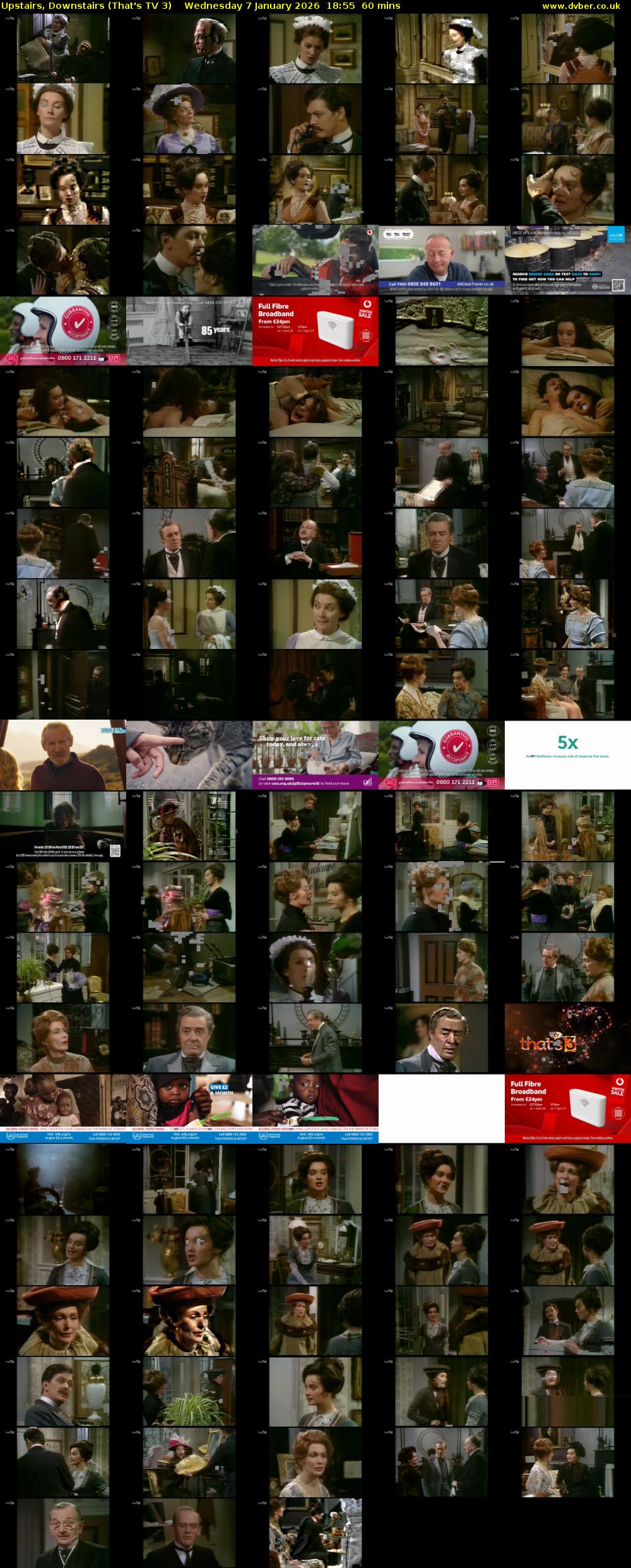 Upstairs, Downstairs (That's TV 3) Wednesday 7 January 2026 18:55 - 19:55