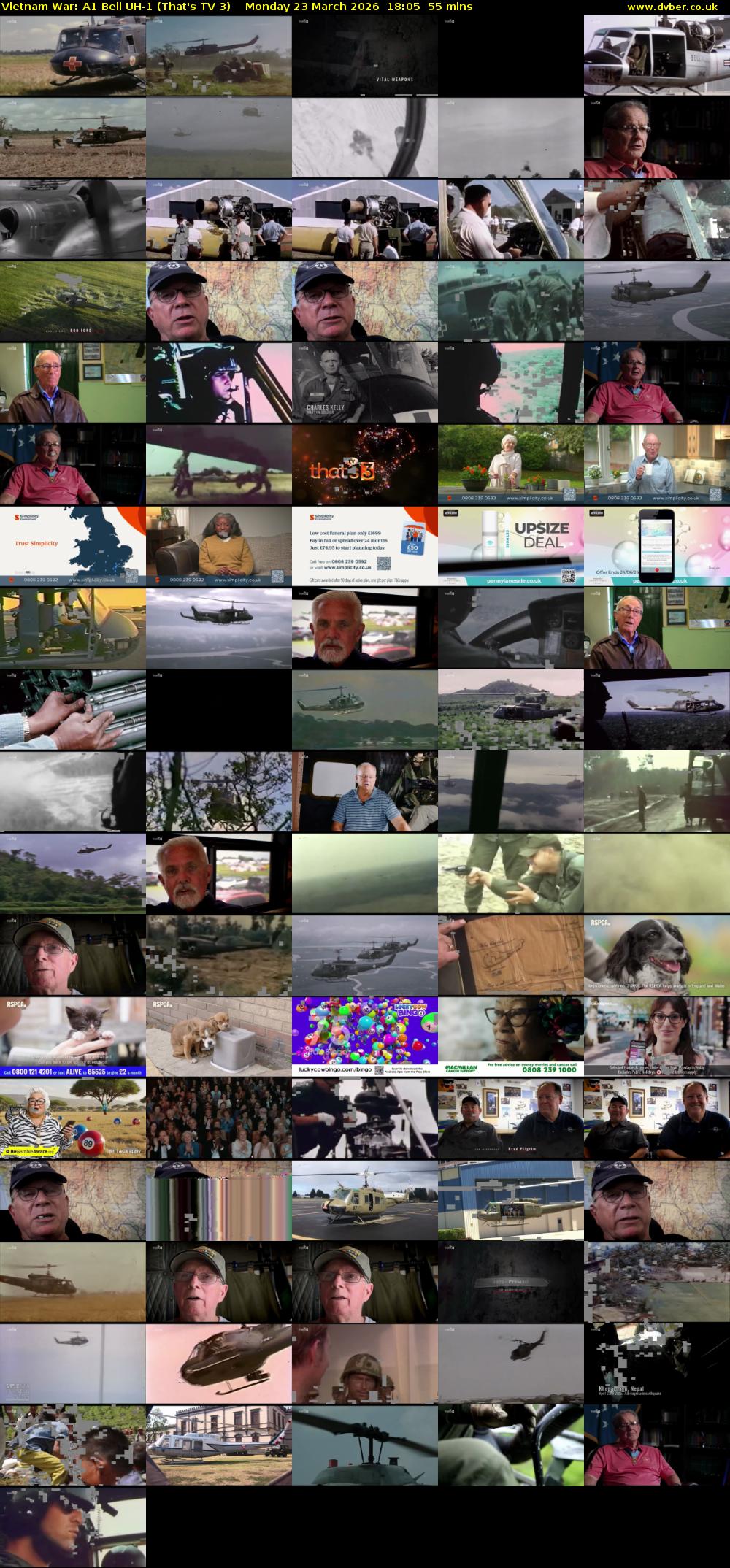 Vietnam War: A1 Bell UH-1 (That's TV 3) Monday 23 March 2026 18:05 - 19:00