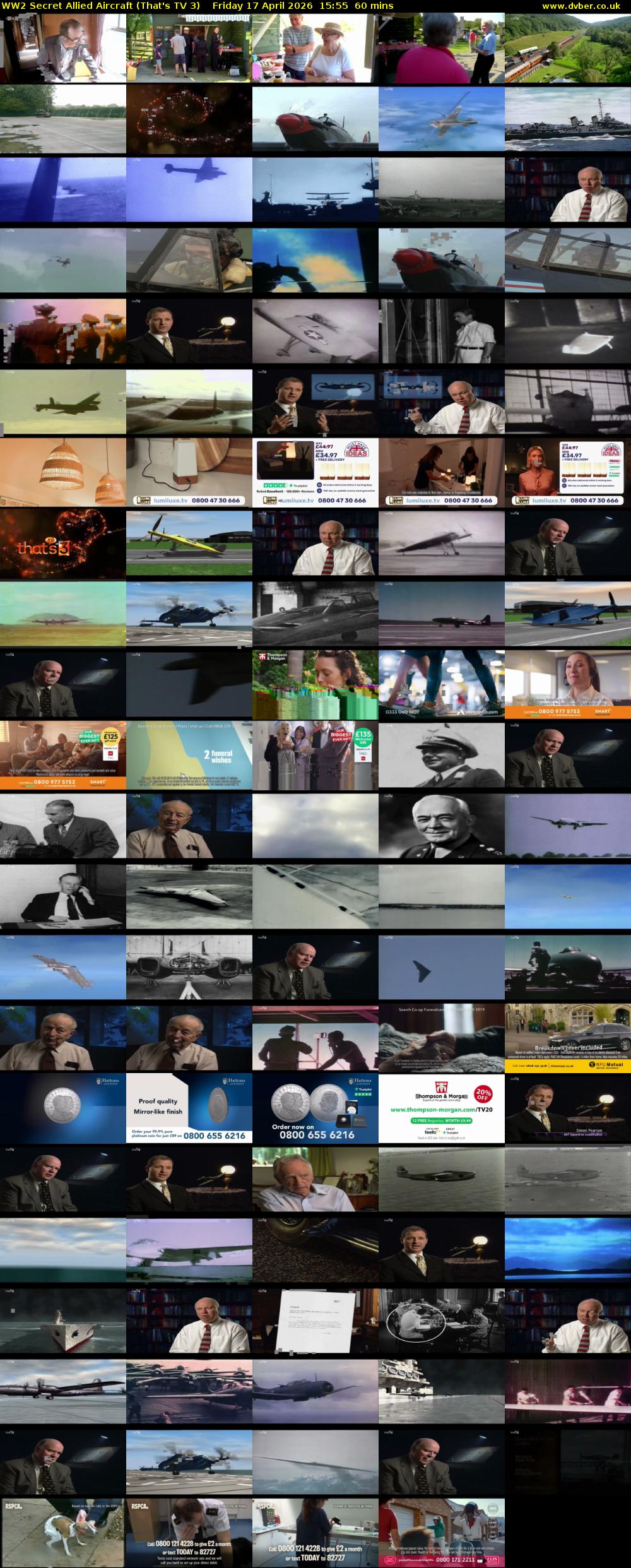 WW2 Secret Allied Aircraft (That's TV 3) Friday 17 April 2026 15:55 - 16:55