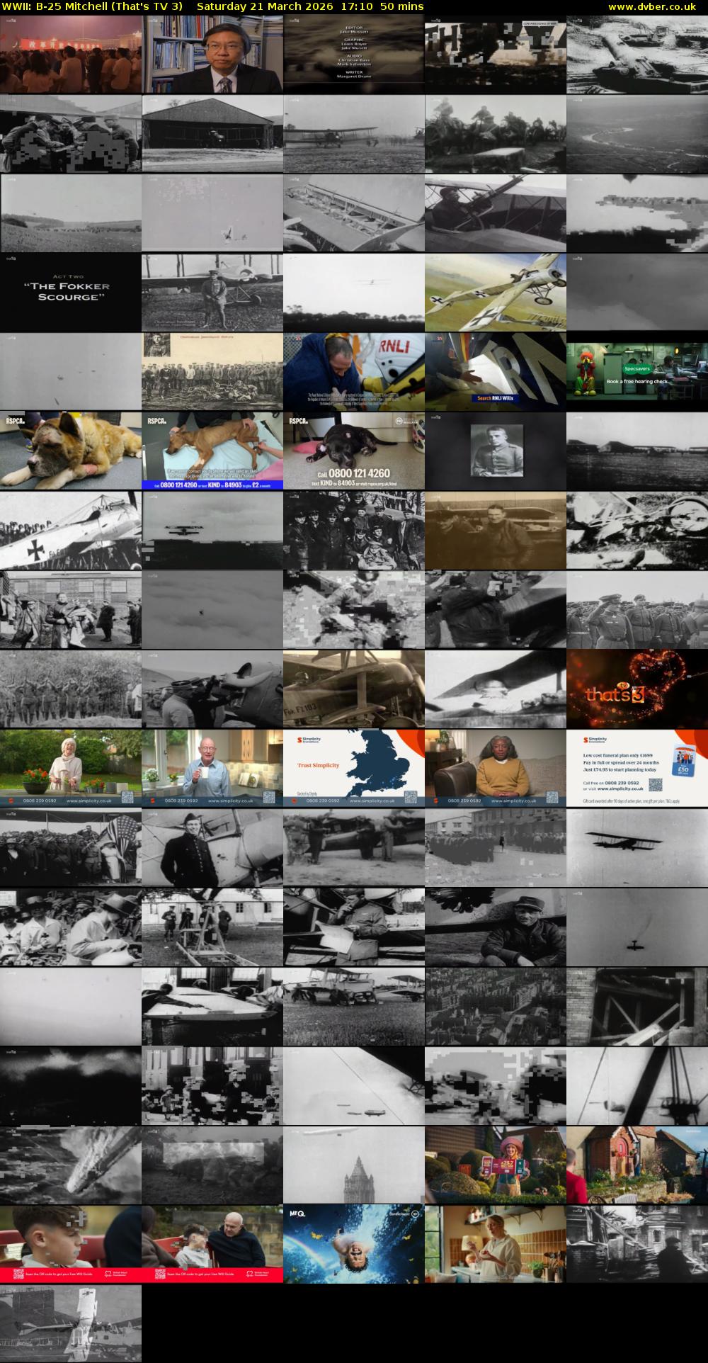 WWII: B-25 Mitchell (That's TV 3) Saturday 21 March 2026 17:10 - 18:00