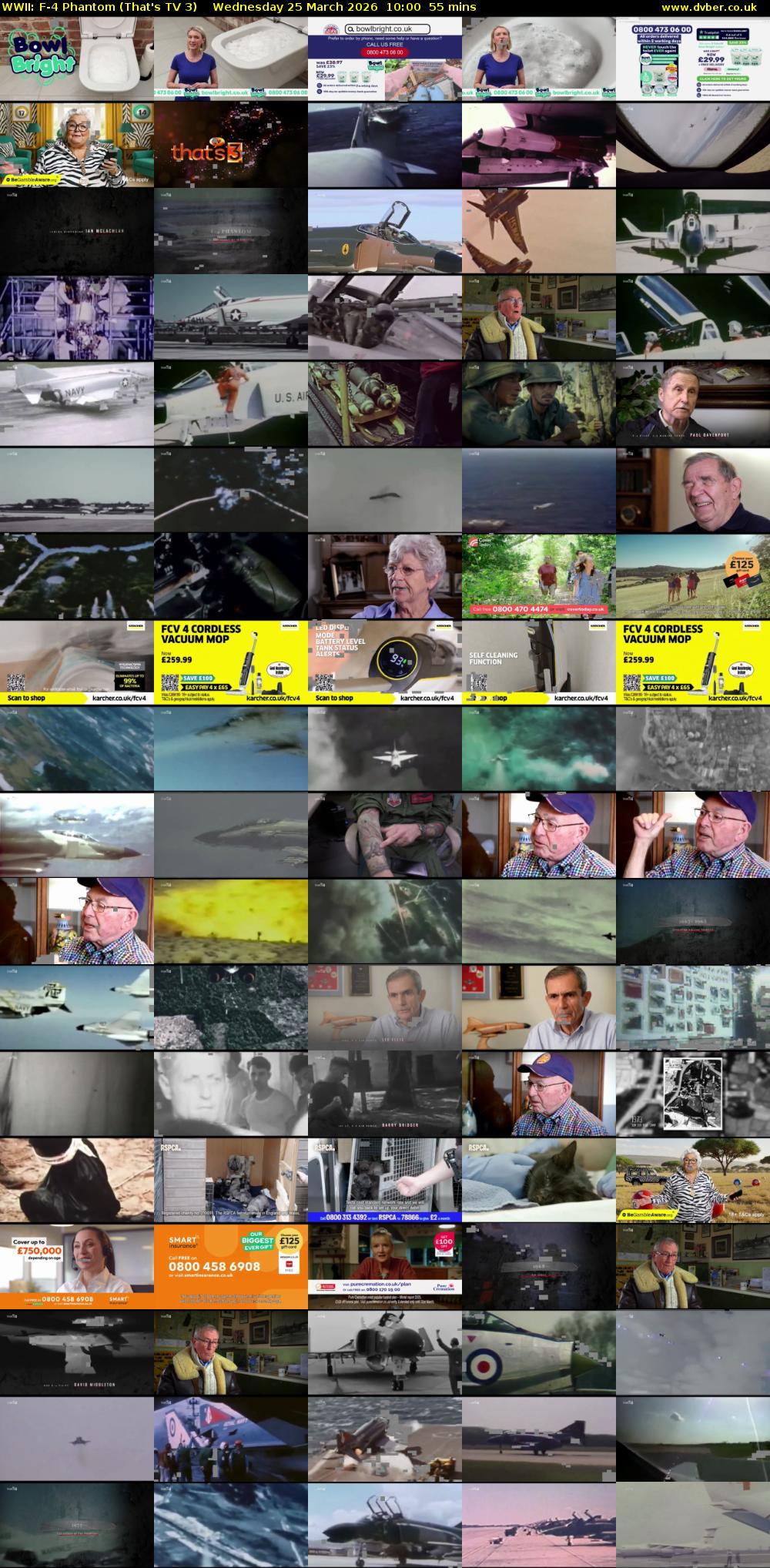 WWII: F-4 Phantom (That's TV 3) Wednesday 25 March 2026 10:00 - 10:55