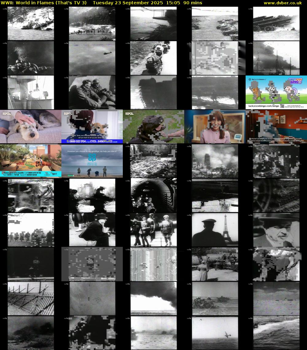 WWII: World in Flames (That's TV 3) Tuesday 23 September 2025 15:05 - 16:35