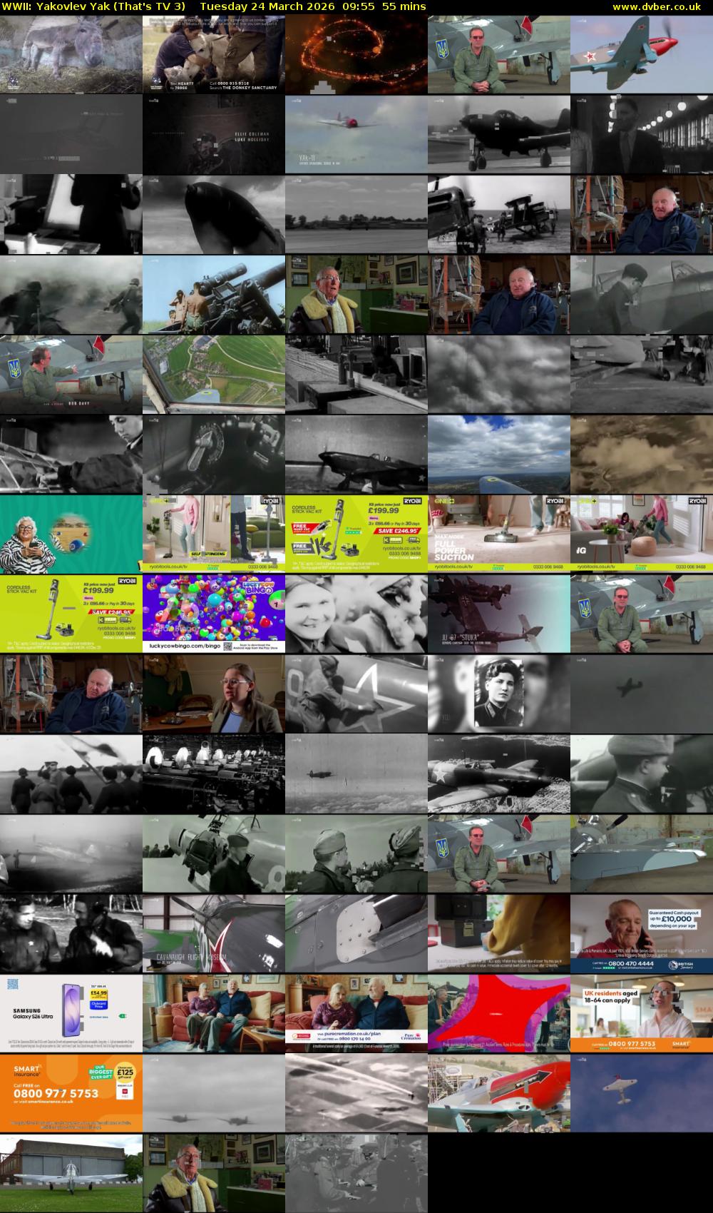 WWII: Yakovlev Yak (That's TV 3) Tuesday 24 March 2026 09:55 - 10:50