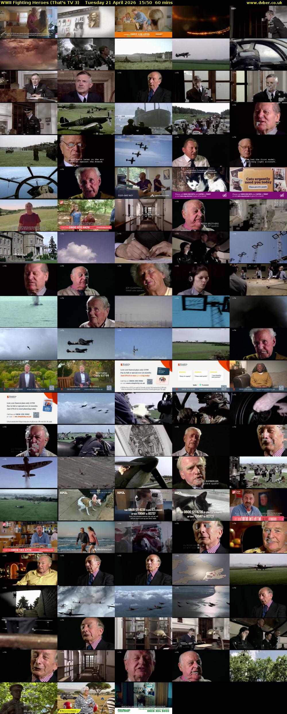 WWII Fighting Heroes (That's TV 3) Tuesday 21 April 2026 15:50 - 16:50