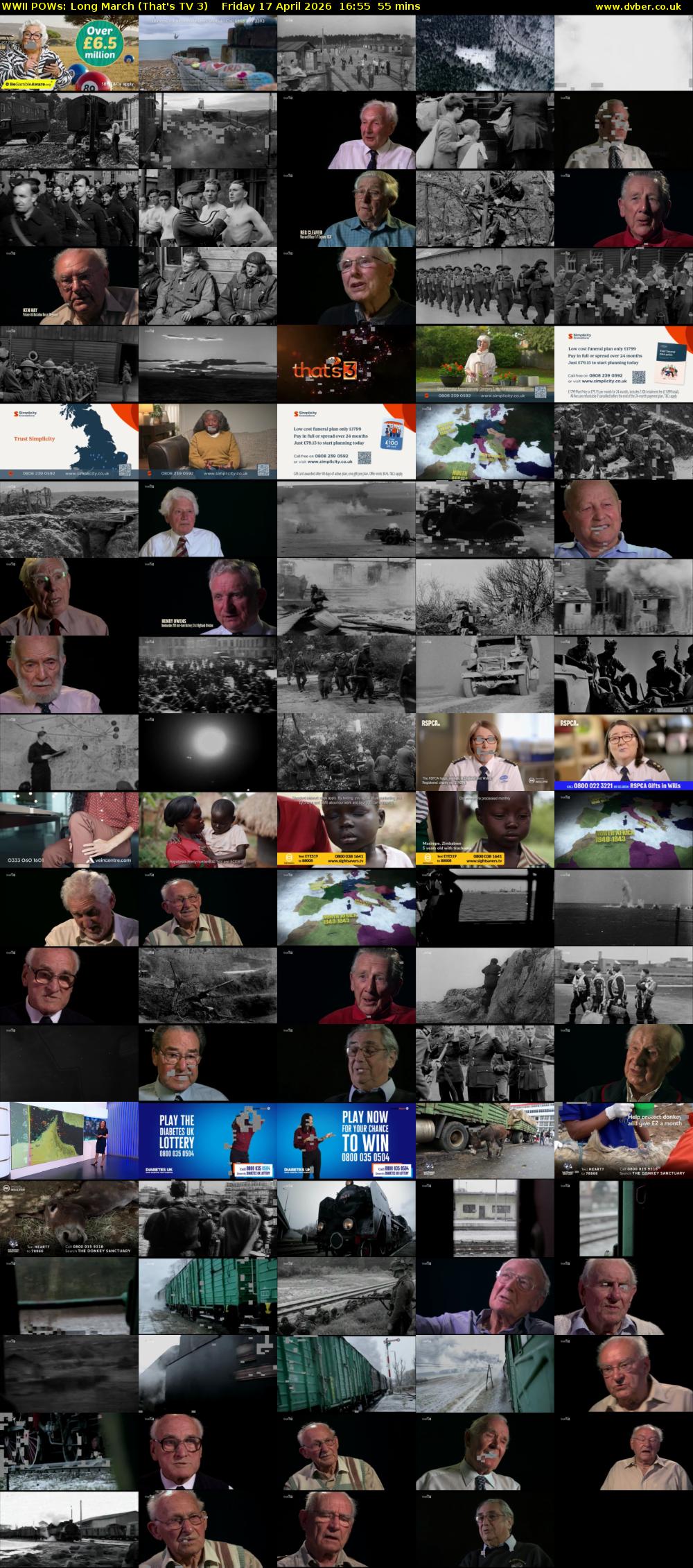 WWII POWs: Long March (That's TV 3) Friday 17 April 2026 16:55 - 17:50