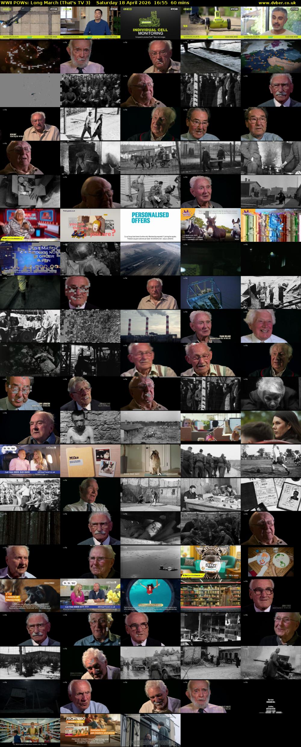 WWII POWs: Long March (That's TV 3) Saturday 18 April 2026 16:55 - 17:55
