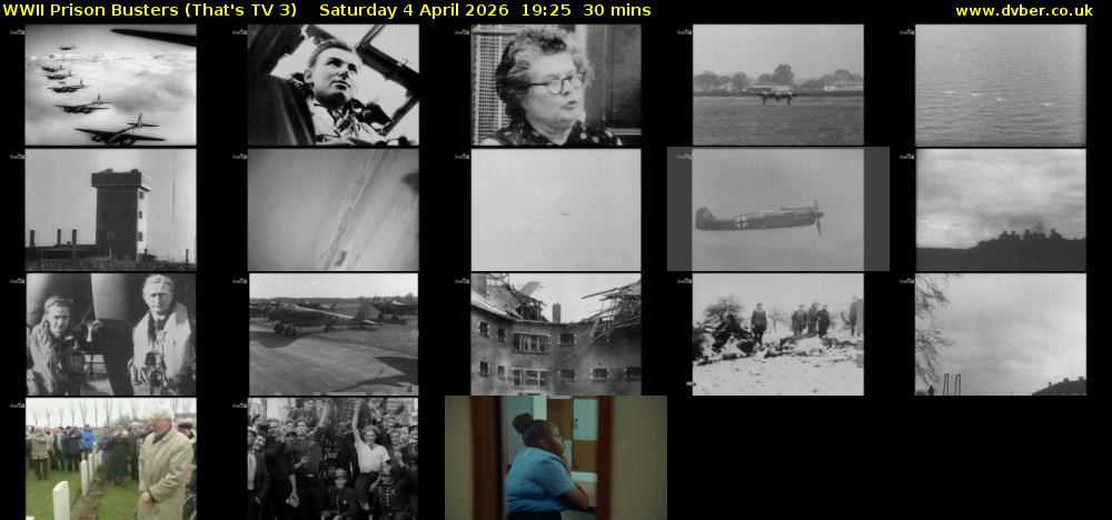 WWII Prison Busters (That's TV 3) Saturday 4 April 2026 19:25 - 19:55