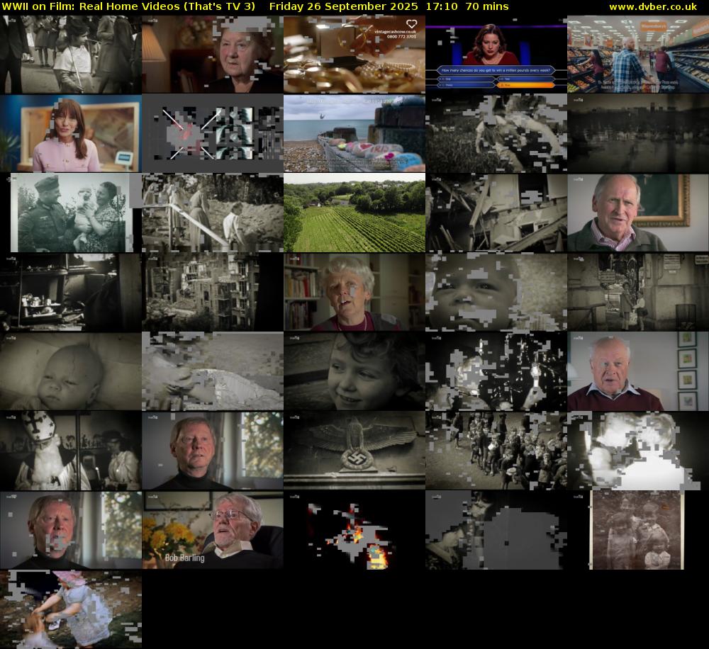WWII on Film: Real Home Videos (That's TV 3) Friday 26 September 2025 17:10 - 18:20