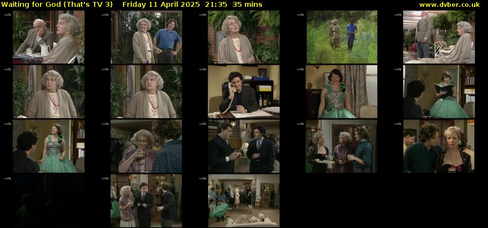 Waiting for God (That's TV 3) Friday 11 April 2025 21:35 - 22:10