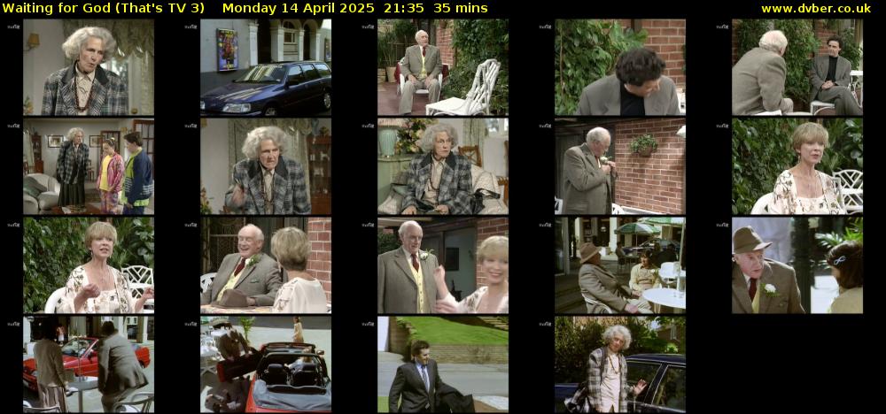 Waiting for God (That's TV 3) Monday 14 April 2025 21:35 - 22:10