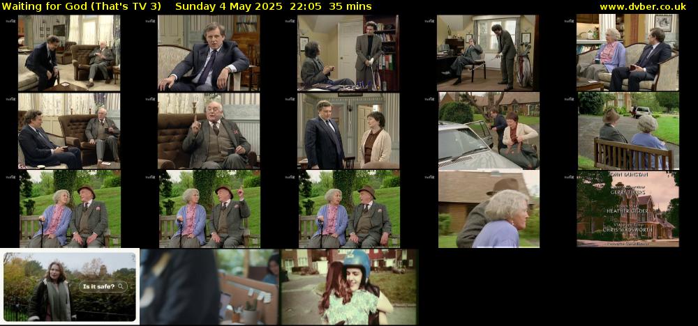 Waiting for God (That's TV 3) Sunday 4 May 2025 22:05 - 22:40