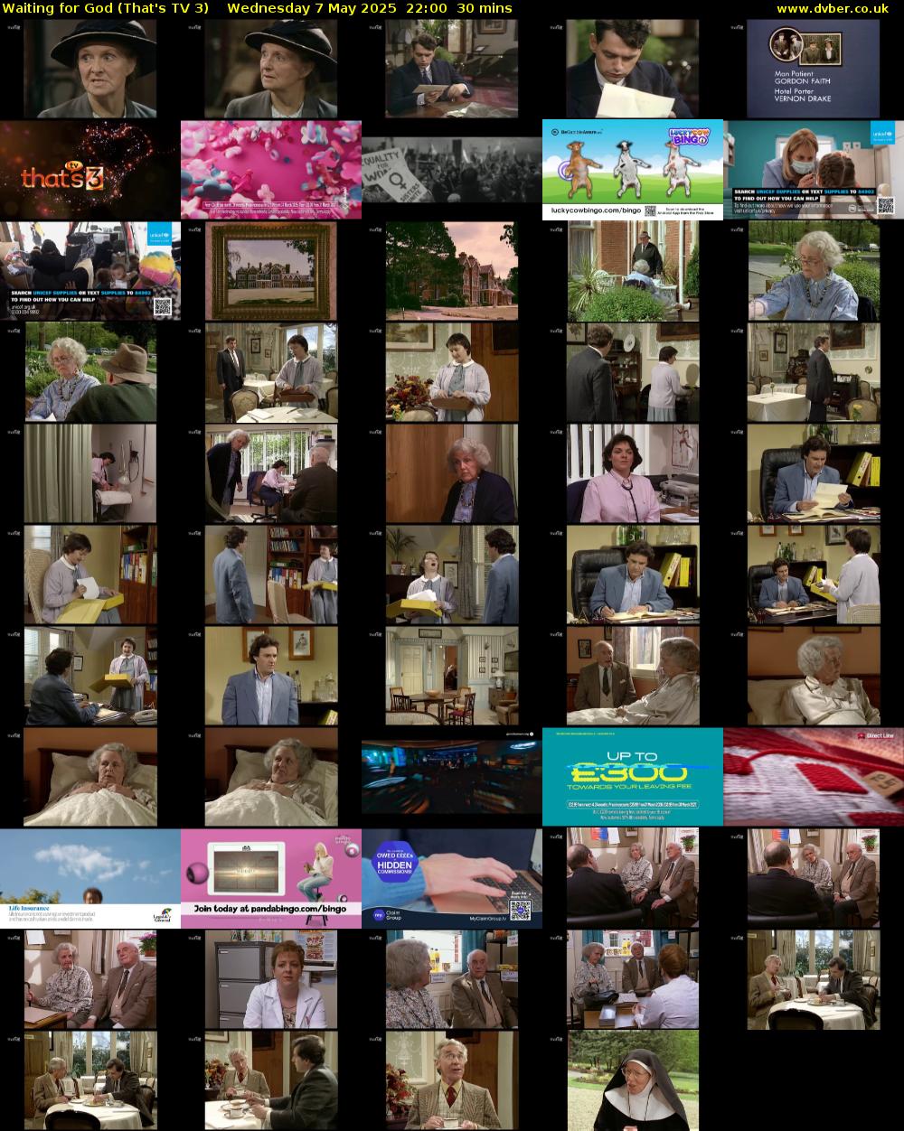 Waiting for God (That's TV 3) Wednesday 7 May 2025 22:00 - 22:30