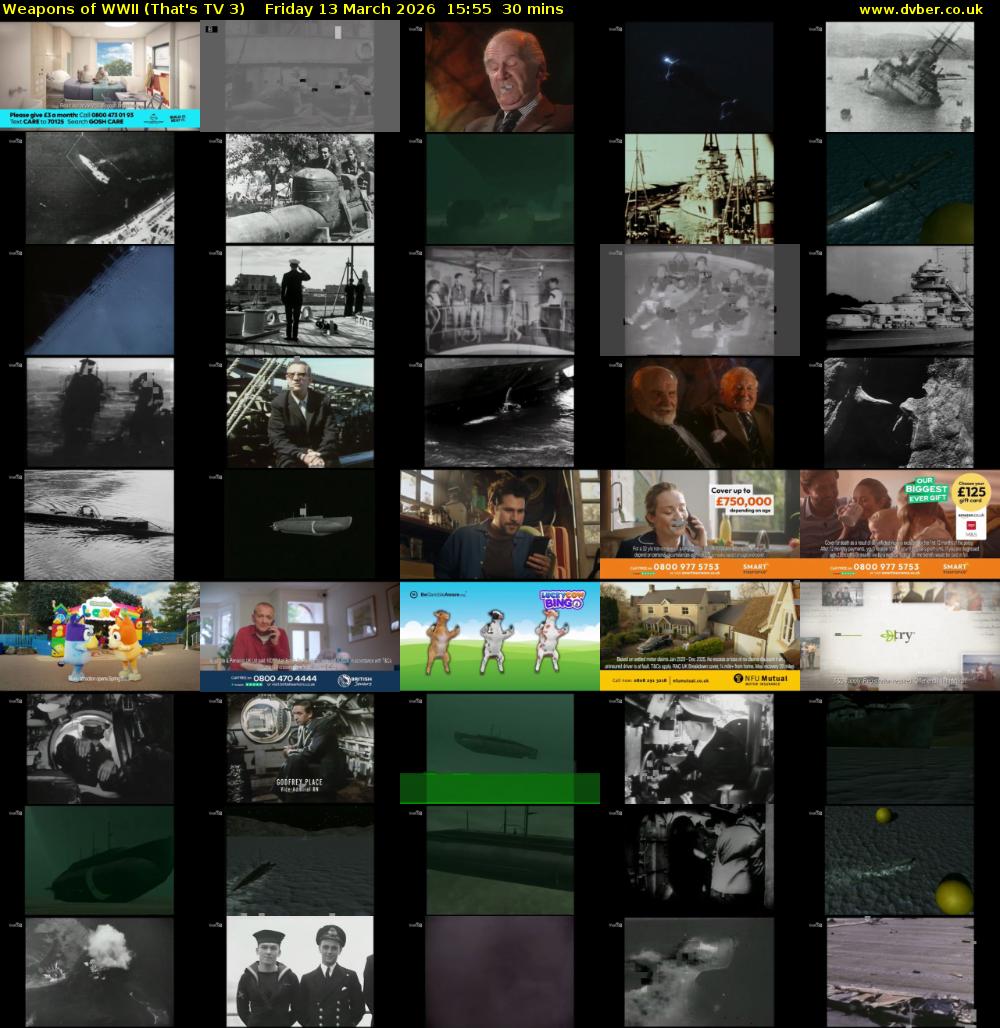 Weapons of WWII (That's TV 3) Friday 13 March 2026 15:55 - 16:25