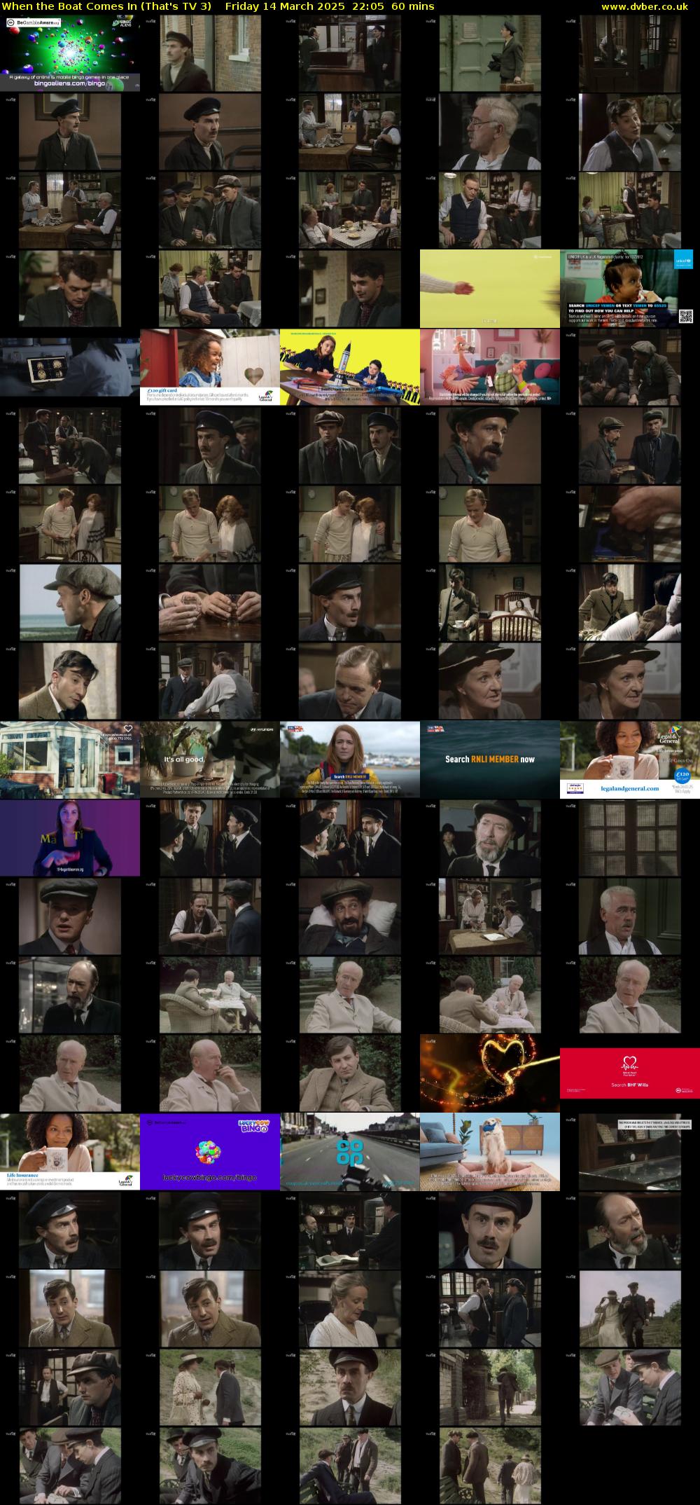 When the Boat Comes In (That's TV 3) Friday 14 March 2025 22:05 - 23:05