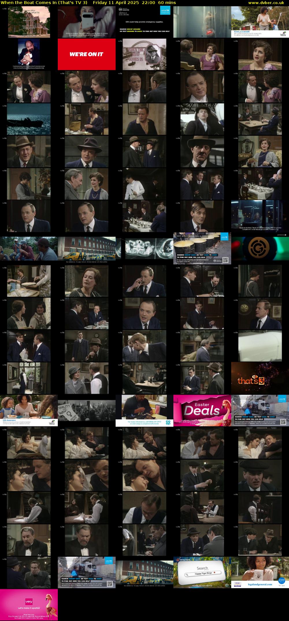 When the Boat Comes In (That's TV 3) Friday 11 April 2025 22:00 - 23:00