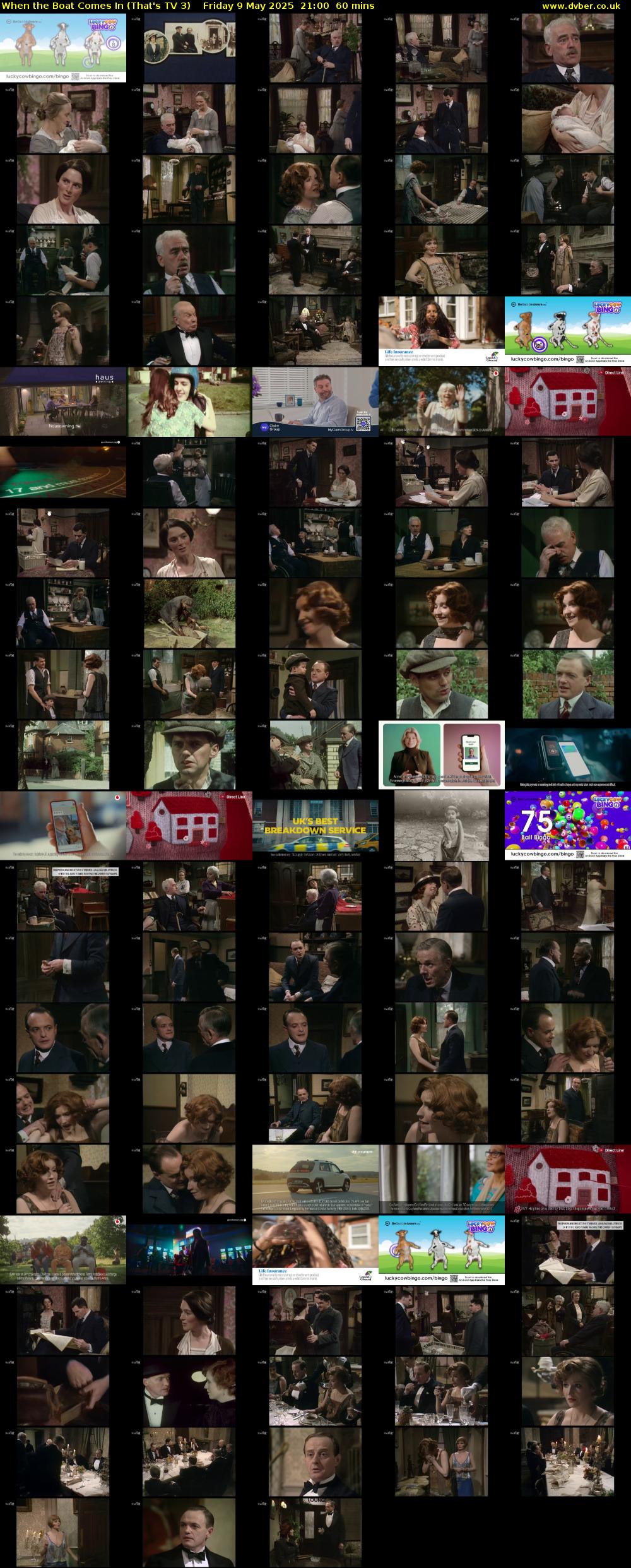 When the Boat Comes In (That's TV 3) Friday 9 May 2025 21:00 - 22:00