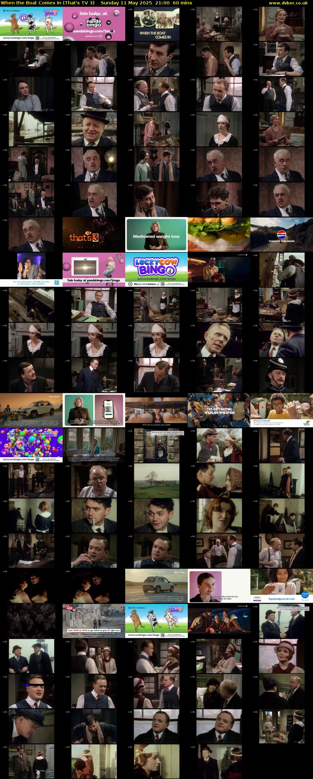 When the Boat Comes In (That's TV 3) Sunday 11 May 2025 21:00 - 22:00