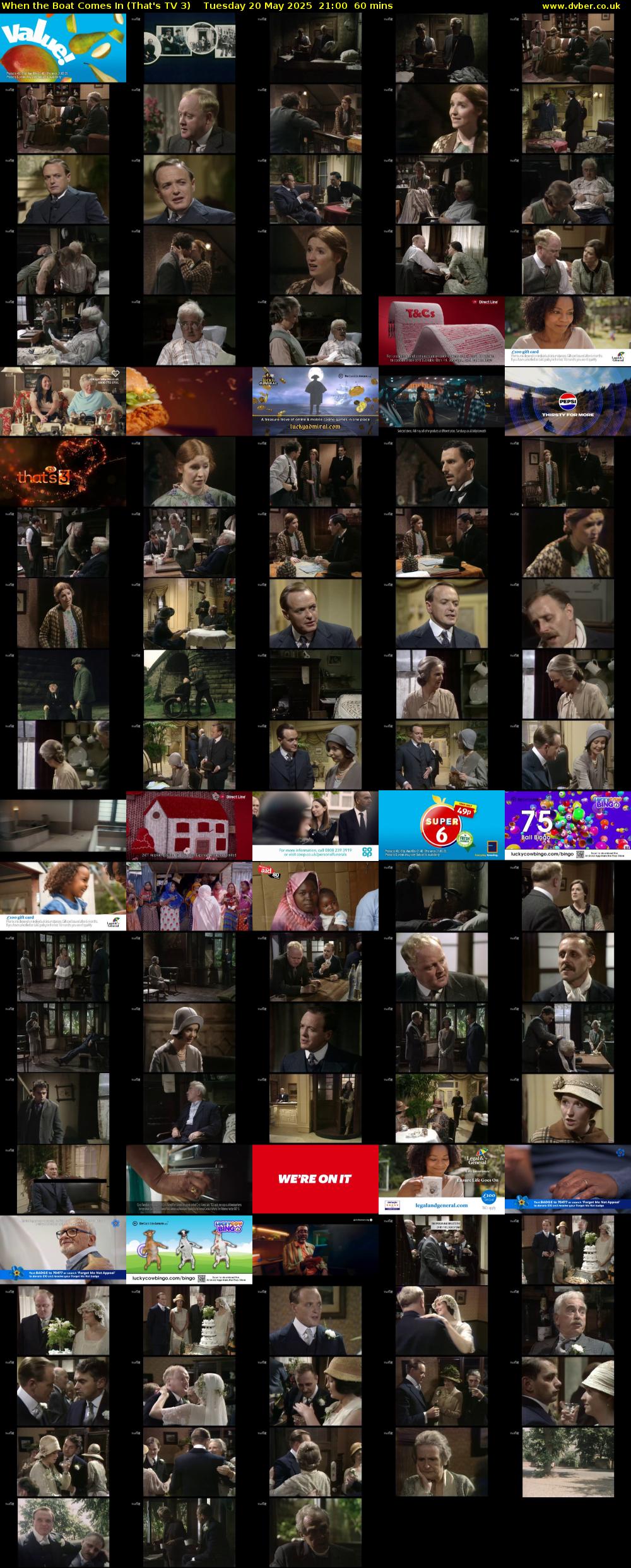 When the Boat Comes In (That's TV 3) Tuesday 20 May 2025 21:00 - 22:00