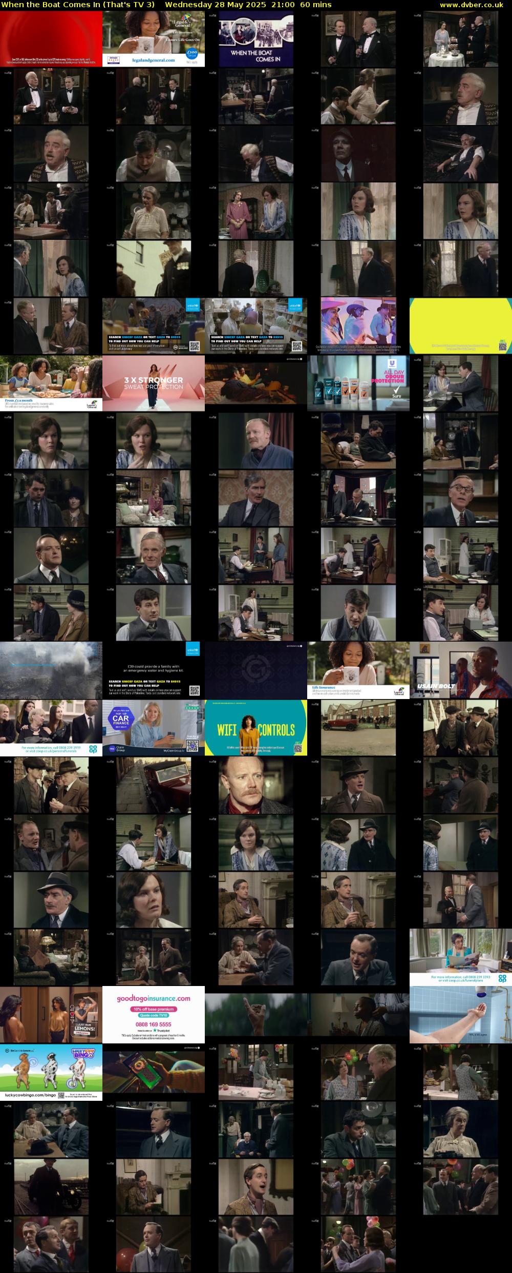 When the Boat Comes In (That's TV 3) Wednesday 28 May 2025 21:00 - 22:00